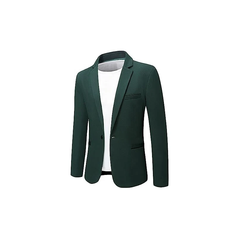 Blazer Uomo Slim Fit Un Bottone - Giacca Elegante Per Matrimoni, Business E Lavoro - Foto 8