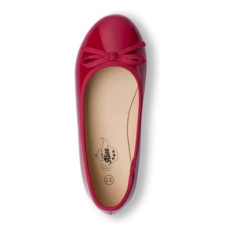 Ballerine rosse effetto vernice da bambina Le scarpe di Alice