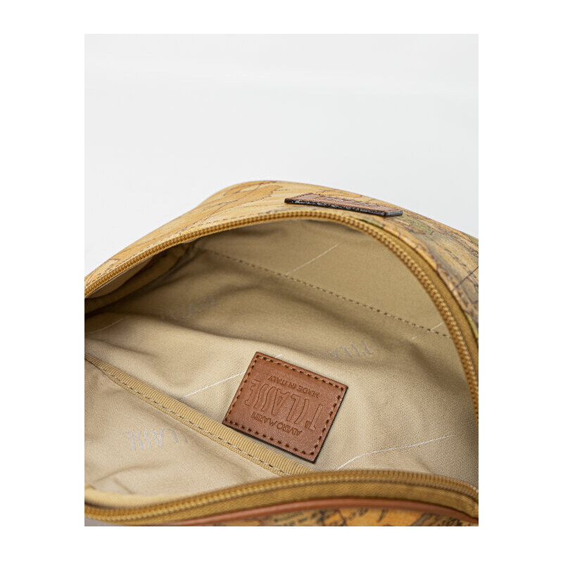 Borsa Donna Alviero Martini 1a Classe Modello Prima Classe, Colore Beige, Unica, In Tessuto Con Stampa Geografica, Casual E Raffinata