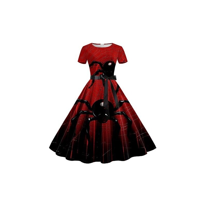 Enmain Women's Vintage Rockabilly Evening Cocktail Dresses Audrey Hepburn Retro