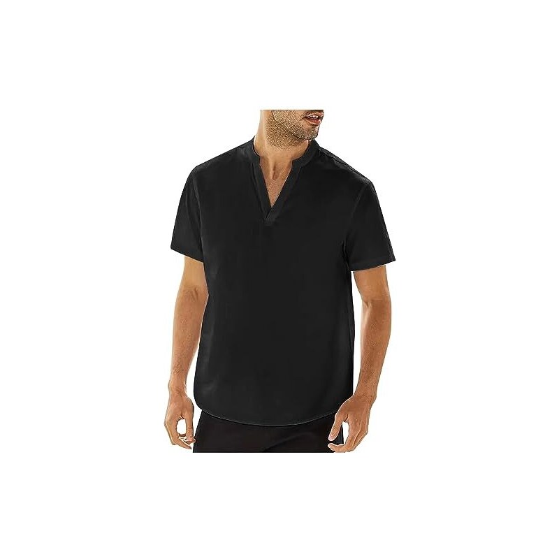 Tuta lunga da donna, elegante, con scollo a V, senza maniche, sexy, estiva, leggera, da spiaggia, con grandi tasche, tutina estiva, Blu scuro, S