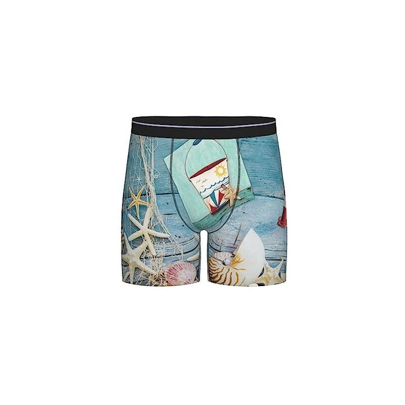 GQWJKSZ Boxer da Uomo con Motivo a Pinguino da Nuoto Slip a Gamba Lunga
