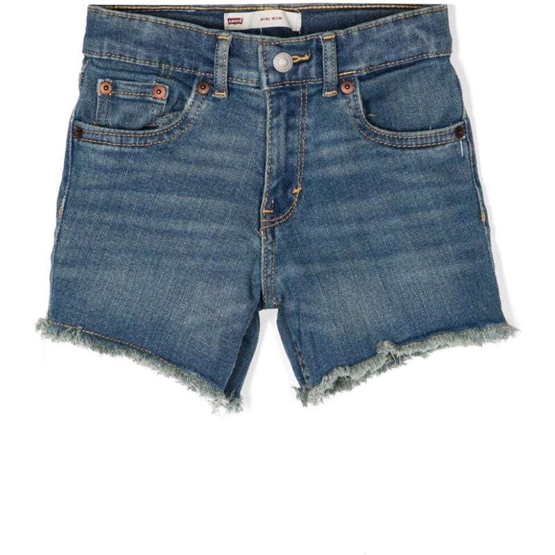 SHORT EN DENIM LEVI'S RAYÉ BLANCHI POUR FILLES TAILLE 10 - NEUF AVEC ÉTIQUETTE ~ STYLE CUT-OFF