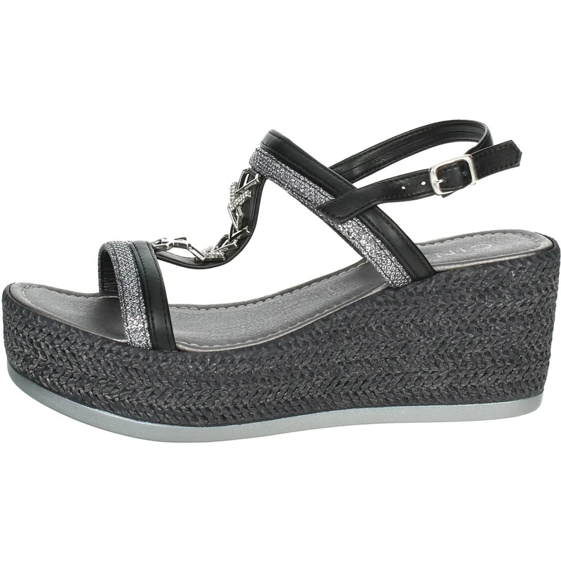 Cinzia Soft Sandali Con Zeppa Donna NERO Stileo.it