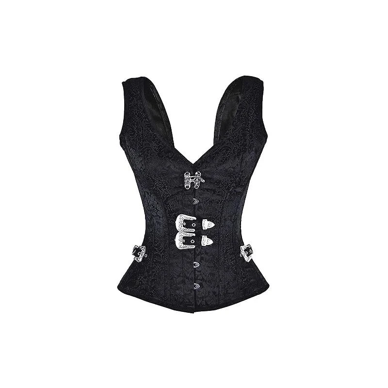 Reggiseno Corsetto Punk Gotico Con Strass - Push-up, Per Party E Costumi - Foto 2