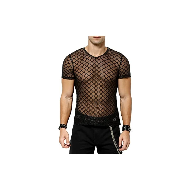 Abbigliamento Estivo Traspirante Canottiera Uomo Trasparente A