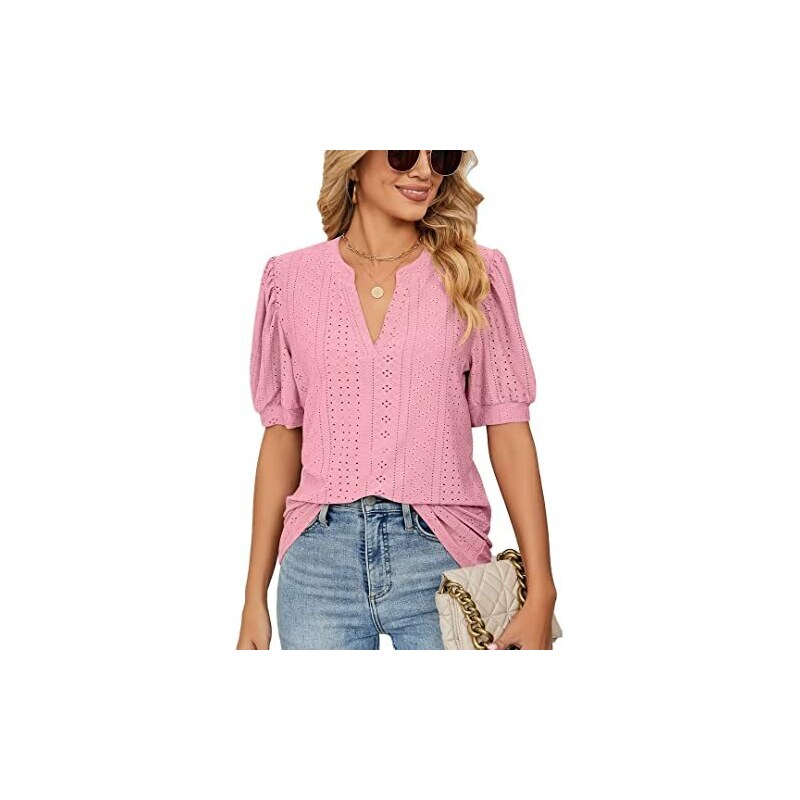 WOXIHUAN Vestiti Estivi Donna Casual Maglietta T-Shirt Maniche Senza