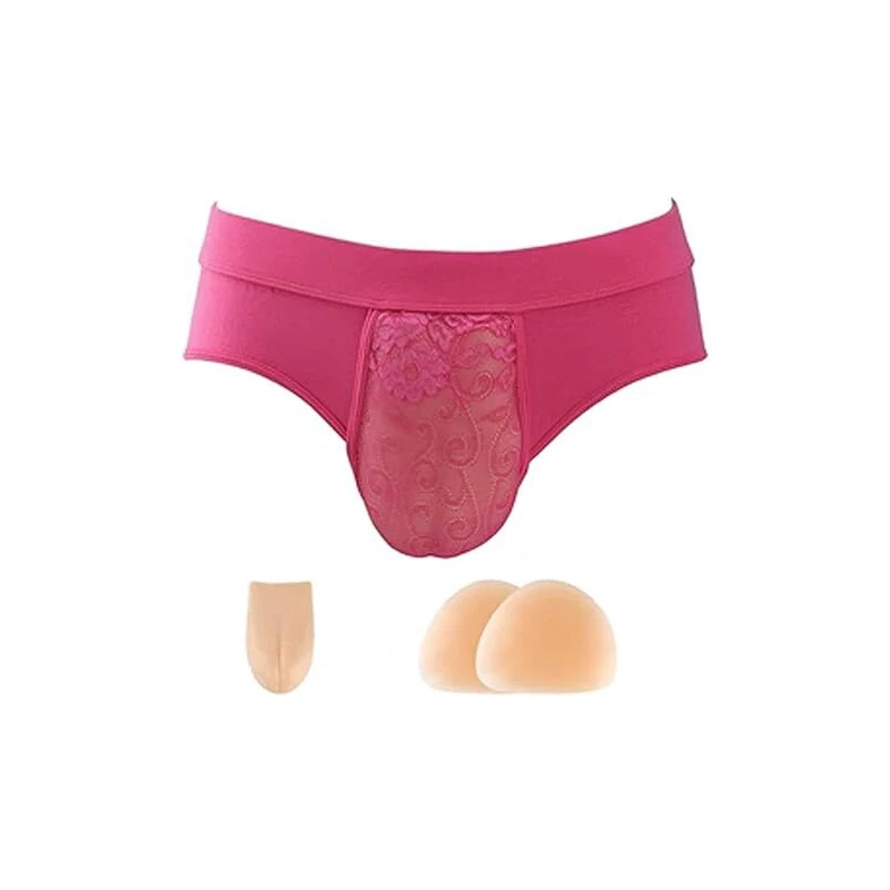 LittleForBig Perizoma Tucking Gaff Lucido Metallizzato | Mutandine Modellanti Per Crossdresser E Transgender | Taglie Dalla XS Alla 4XL