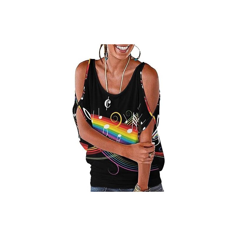 Top Estivo Donna Sexy Per Carnevale - Colori Neon Fluorescenti Alla Moda - Foto 7