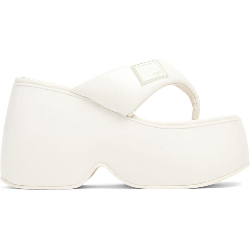 Superga - Sneakers flatform con suola zabrata, colore bianco