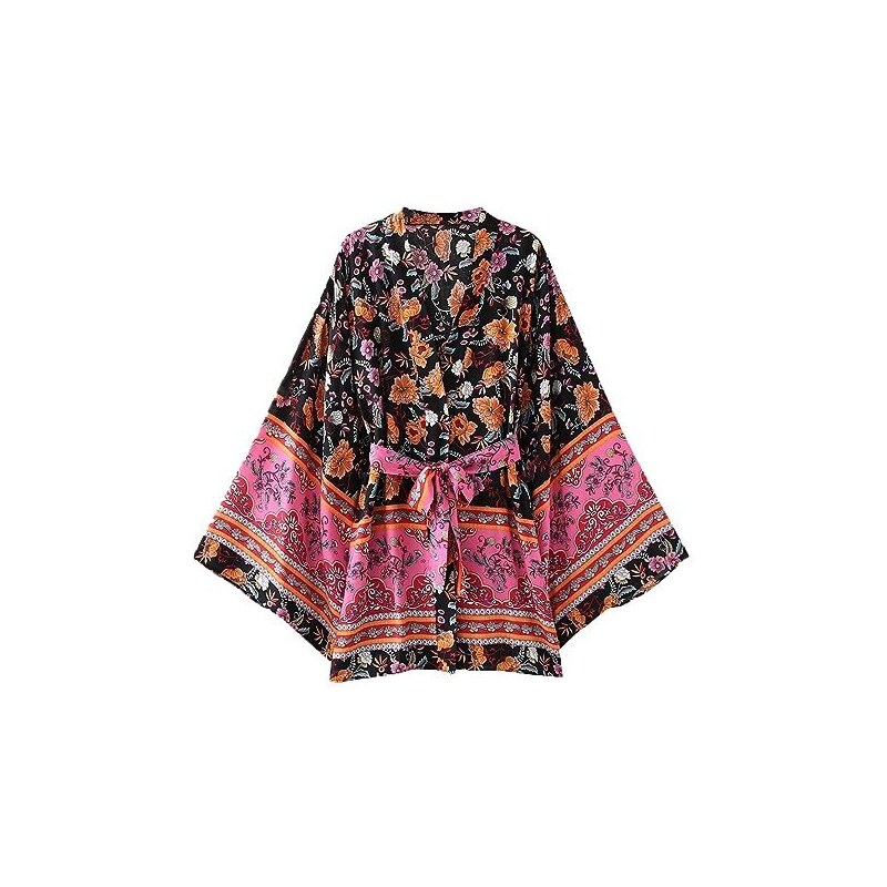 Tessuto Cotone Effetto Sgualcito Stampato Strisce Fantasia Corallo | Mondial Tissus - Foto 7