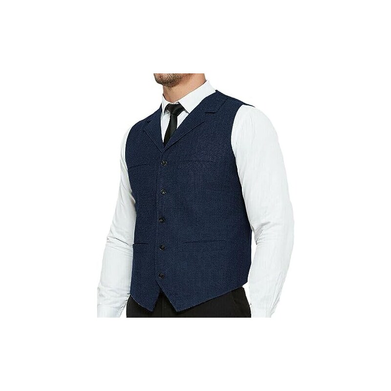 Completo Spina Pesce Bambino Completo Da Ragazzo In Tweed Misto Lana - Giacca, Gilet E Pantaloni Per Occasioni Speciali Giacca Tweed Bambino - Foto 8