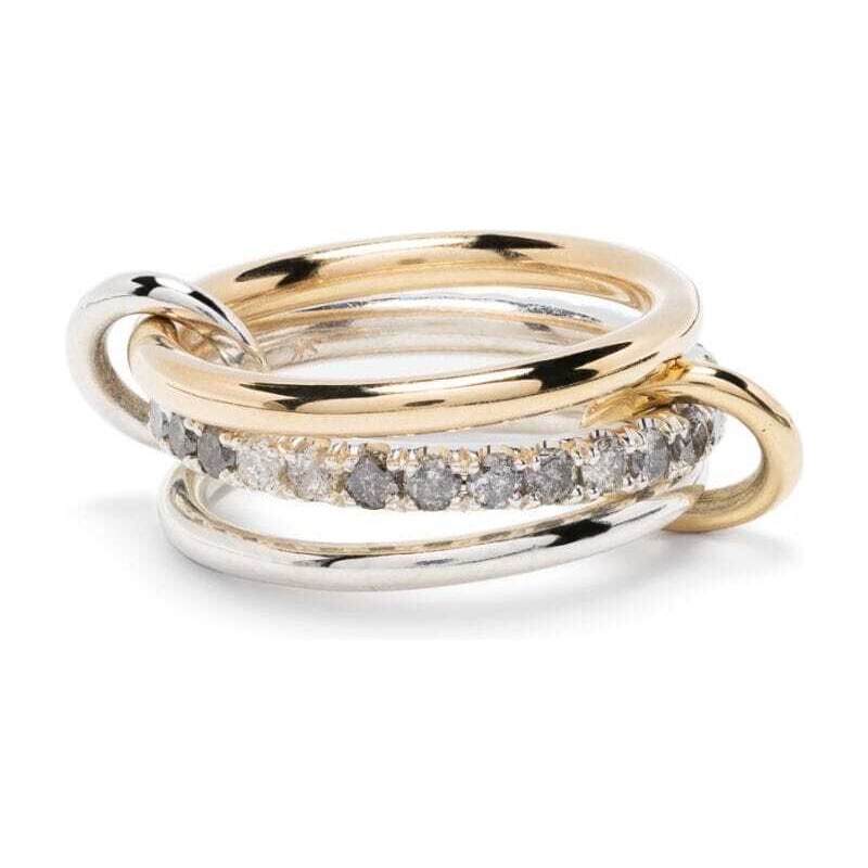 Anello Fascia Oro Giallo E Bianco, Zaffiri E Brillanti; 5.15 Gr - Foto 8