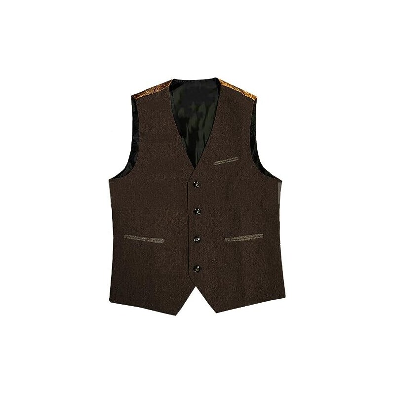 Gilet Uomo COOFANDY - Elegante Con Scollo A V Per Business, Matrimoni E Ufficio - Foto 12