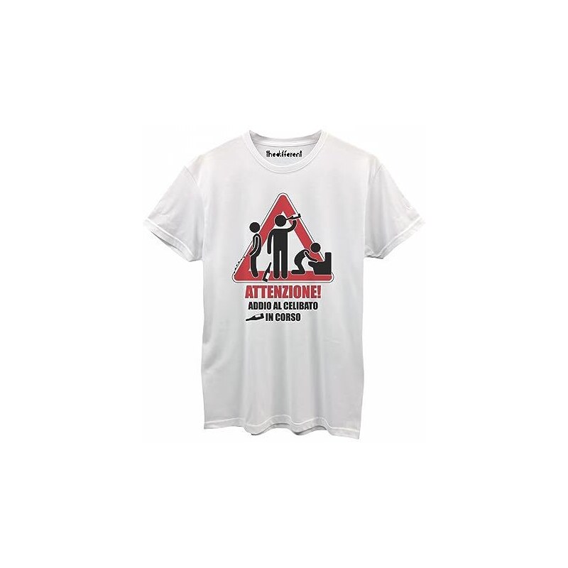 T-Shirt Uomo Thedifferent 'Si Vabbè Ciao' - Maglietta Divertente Cotone Morbido - Foto 11