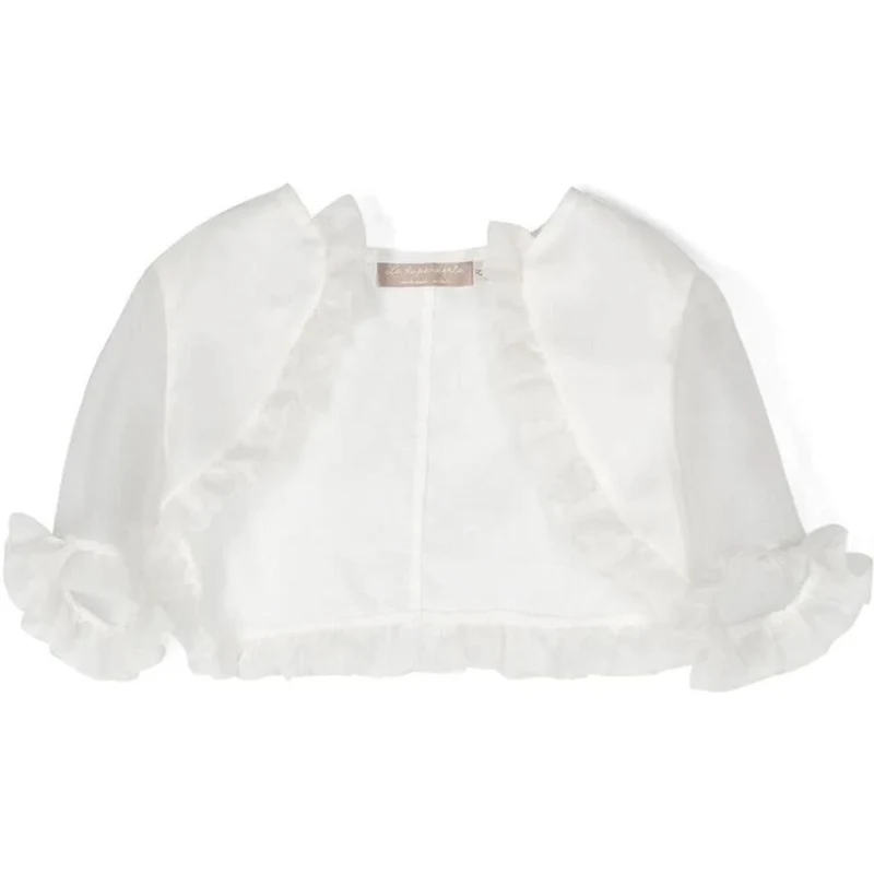 Cardigan Per Bambini Lavorato A Maglia, Bianco, Con Bottoni E Orsetto - Morbido E Leggero, Per Primavera, Autunno E Inverno