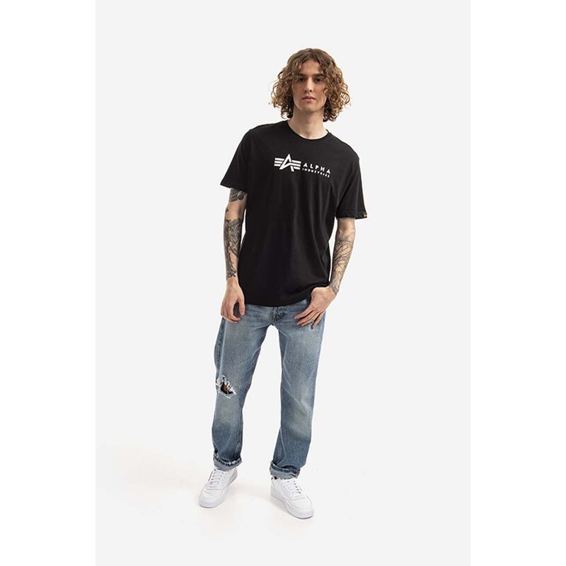 Alpha Industries t-shirt in cotone Alpha Label T 2 Pack 118534.03