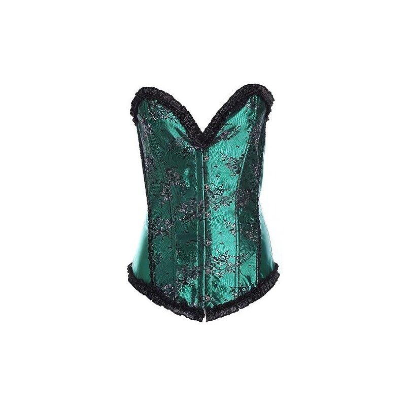 Bustino Corsetto Donna In Satin Floreale - Elegante, Regolabile, Per Serate E Costumi - Foto 6