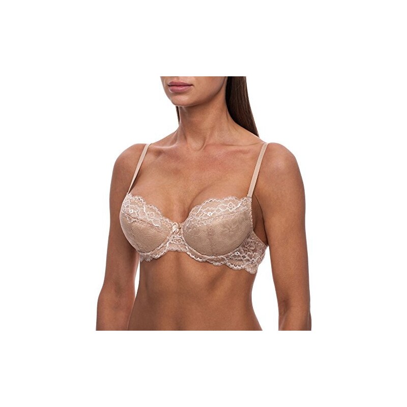 Freebily Reggiseno Aperto Donna in Pelle Lingerie Sexy Hot per Sesso