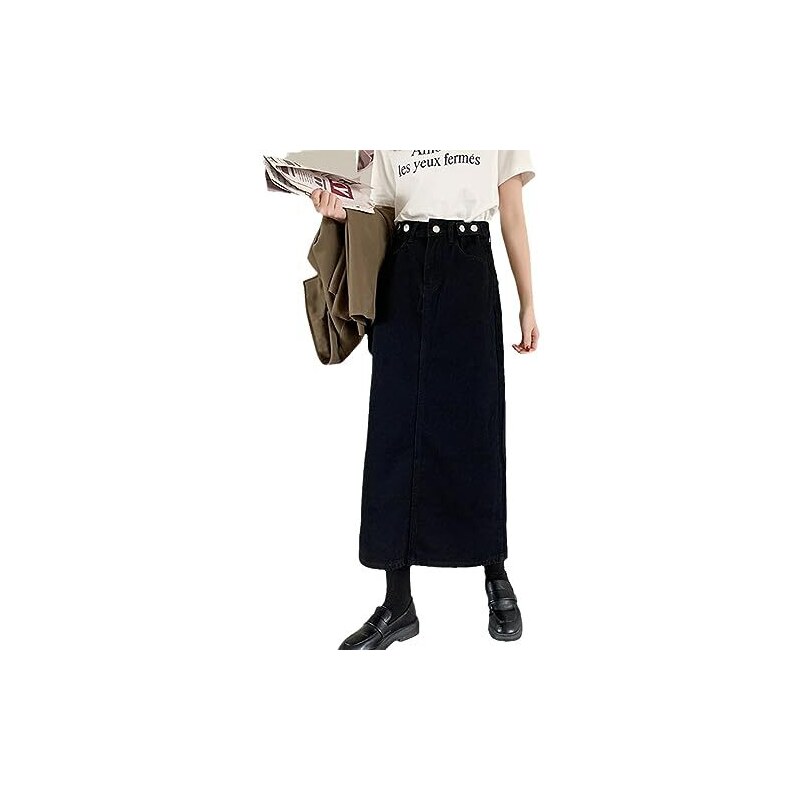 Gonna di jeans da donna in stile 5 tasche
