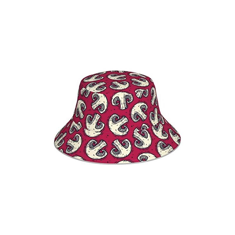 874 Cappello Pescator Funghi A Fette Cap Da Pesca Unisex Bucket Hat Pieghevole Cappello Trekking