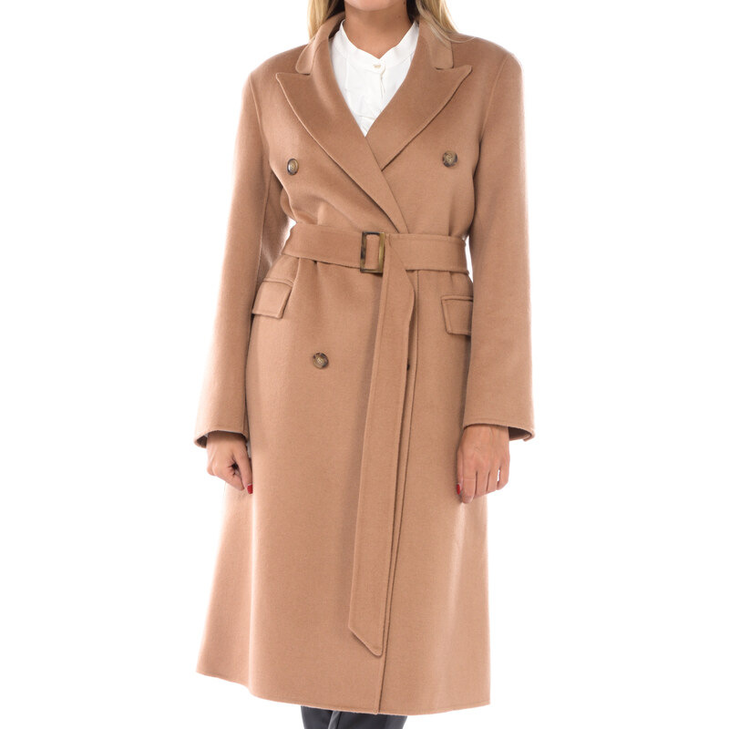 cappotto da donna Seventy in lana con cintura