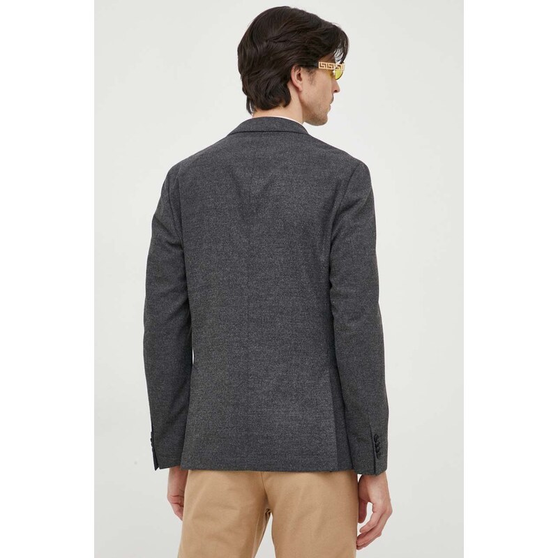 BOSS blazer con aggiunta di lana