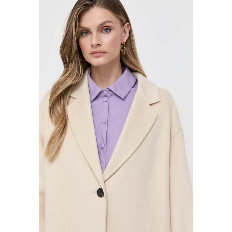 Beatrice B cappotto in lana colore beige