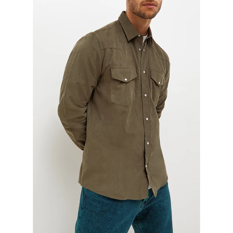 Camicia Liu Jo in misto lino ricamata uomo