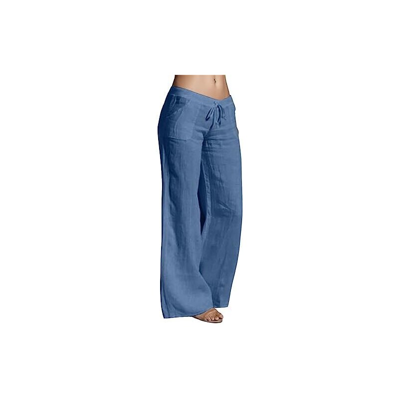 Pantaloncini Donna In Lino – Estivi, Sotto Il Ginocchio, Con Tasche, Vari Colori