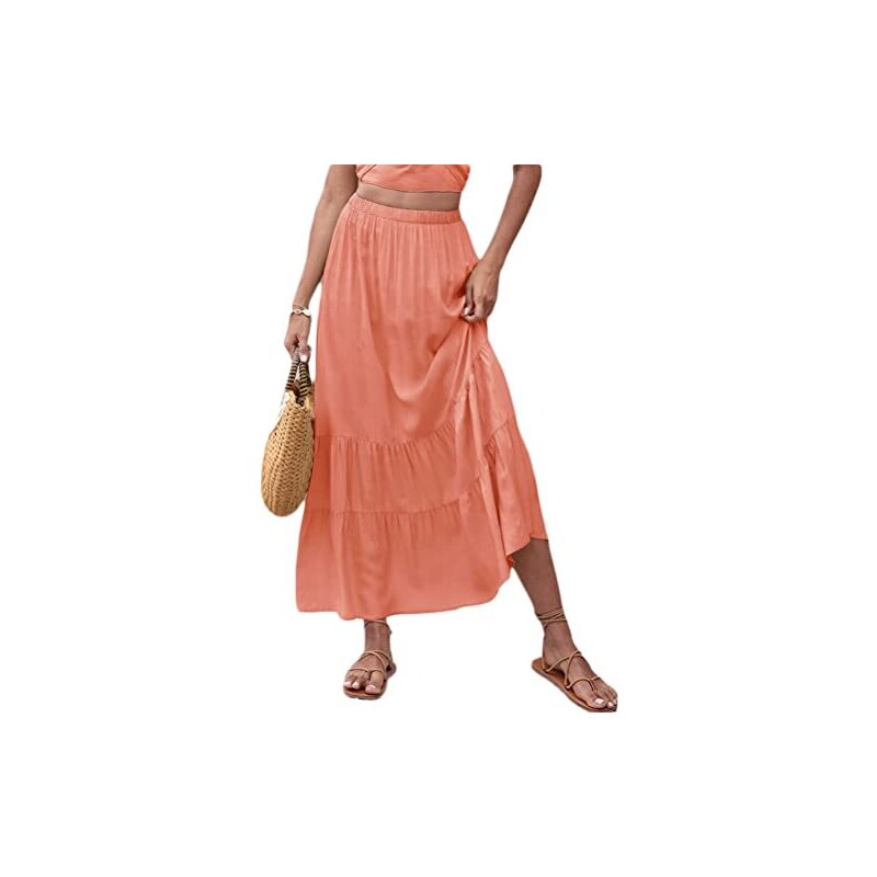 Gonna Donna A Pieghe Elastica - Mini Gonna Tennis Basic Color Tinta Unita