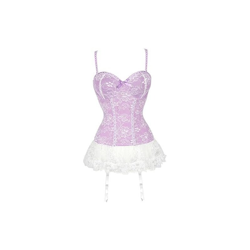 Corsetto da Donna Corsetti in Unita Vintage Ecopelle Elegante Tinta Classiche Shapewear Ragazzi