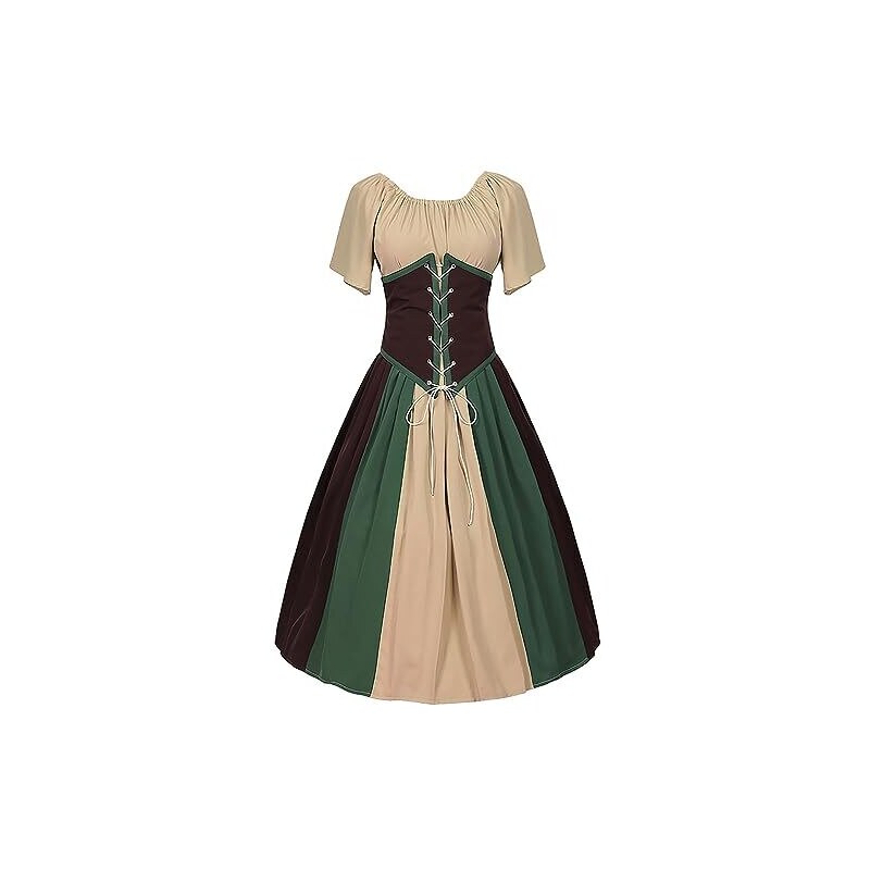 Corsetto Rinascimentale Donna SCARLET DARKNESS | Lacci Floreali Sottoseno Medievale, Largo Con Ossa Plastica - 6