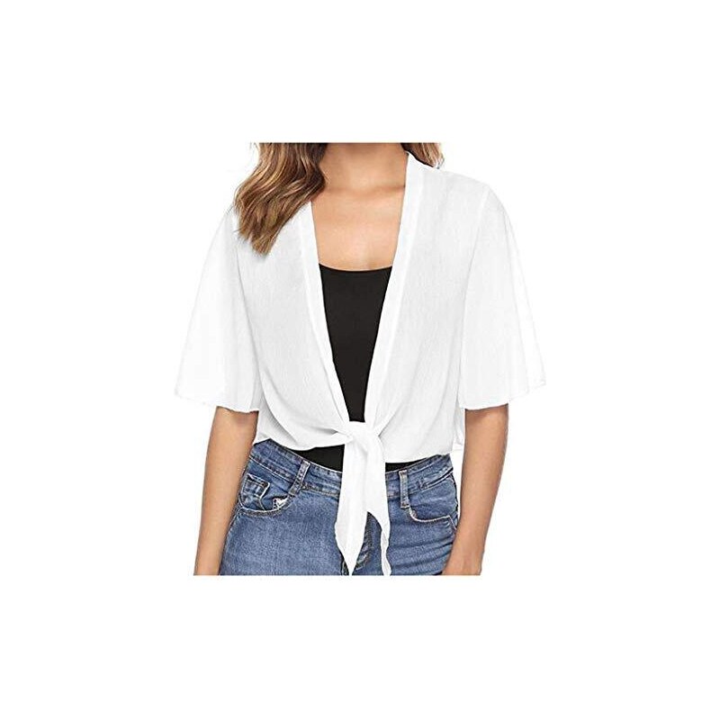 Bolero Donna Elegante - Maniche Lunghe, Corto, In Poliestere E Spandex - Foto 13