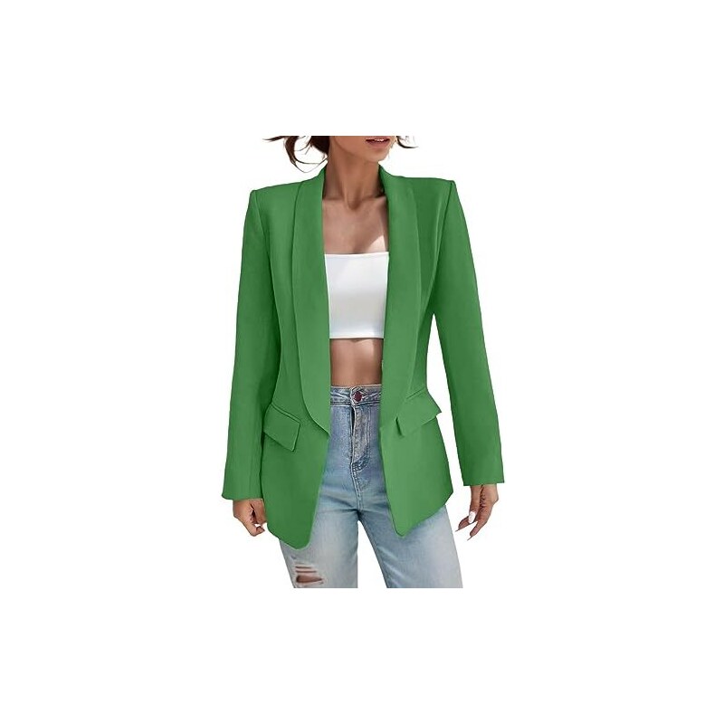 Blazer Donna Monopetto KAFFE - Slim Fit, Risvolto A Tacca, Lunghezza Fianchi, Tessuto Elastico