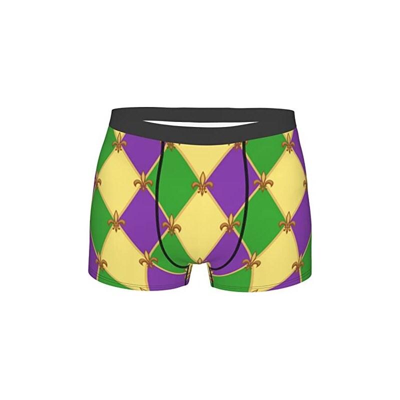 Oudrspo Slip da Boxer da Uomo con Motivo a Frutta Tropicale di Anguria