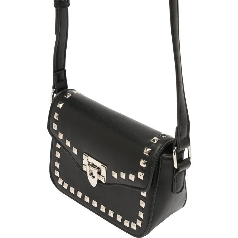 LUI SUI Borsa a tracolla in pelle con borchie borchiata con rivetti punk gotico da donna Borsa a tracolla in pelle