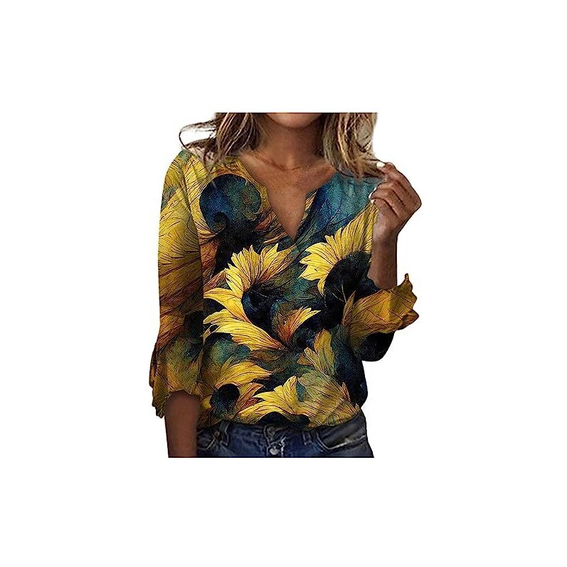 LCpddajlspig Camicette Donna Eleganti Leggere Fantasia con Stampa Top