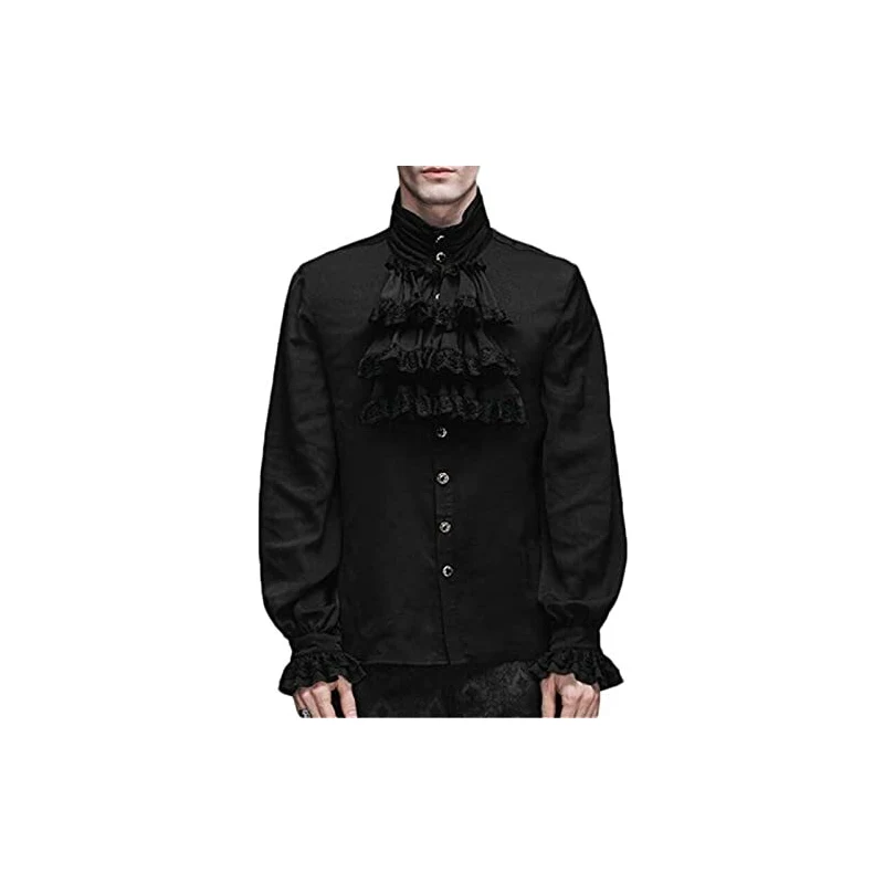 rumnigh Costume da pirata da donna medievale rinascimentale con accessori pirata per carnevale e feste di Halloween (bianco, S