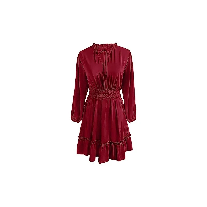 SoLu DAY8 Abiti Eleganti Corti Estivi Vestito Estivo da Donna Taglie Forti con Canotta Tinta