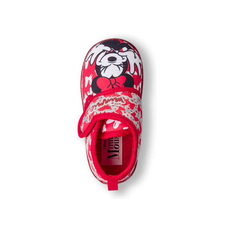 Mickey Mouse Pantofole rosse da bambina con stampa Minnie