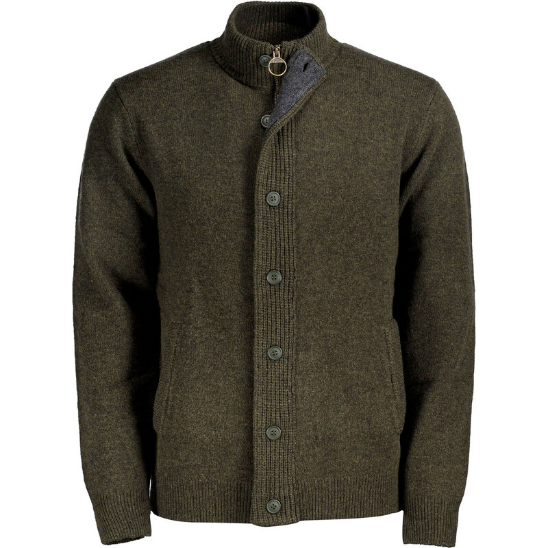 BARBOUR CARDIGAN FULL ZIP TOPPA PATCH ZIP TRUE