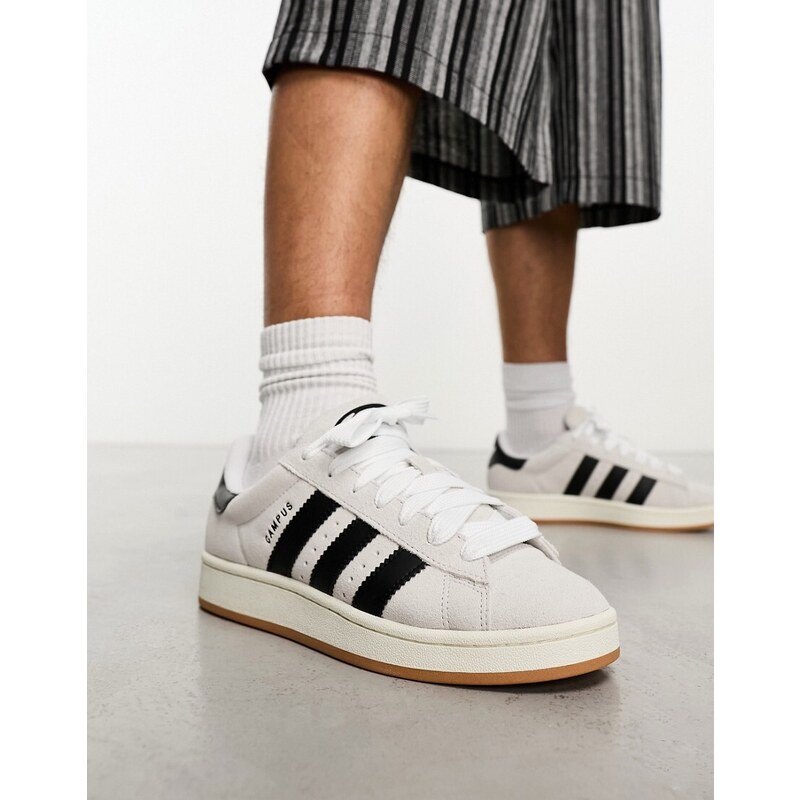 adidas Originals - Campus '00 - Sneakers bianche e nere-Bianco