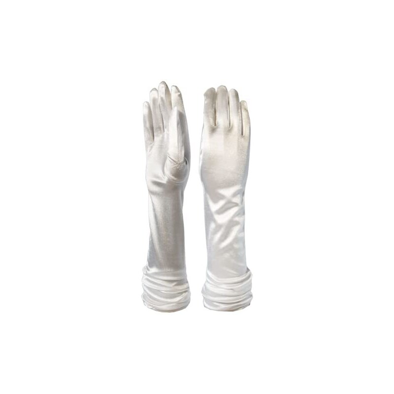 Guanti Lunghi In Raso Fino Al Gomito - 3 Paia, Per Matrimoni, Feste E Serate Eleganti - Foto 9