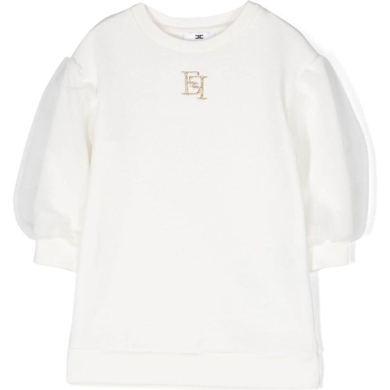 Elisabetta Franchi Abito nero tricot da bambina EFAB621.0