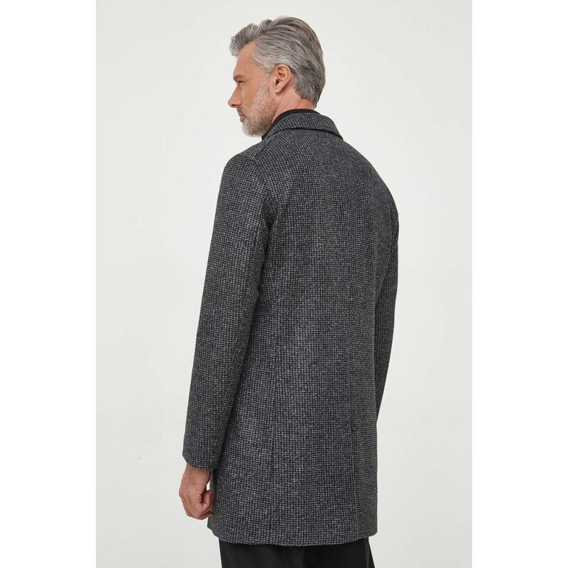 BOSS cappotto con aggiunta di lana