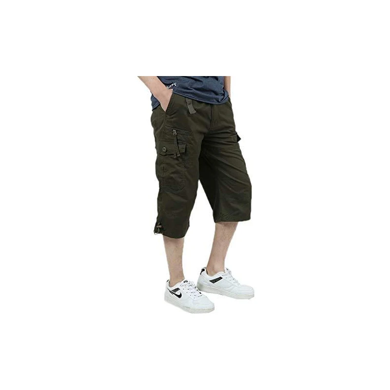 Pantaloncini Cargo Uomo TACVASEN | 3/4 Sotto Il Ginocchio | Trekking E Lavoro | 4 Tasche Con Cerniera