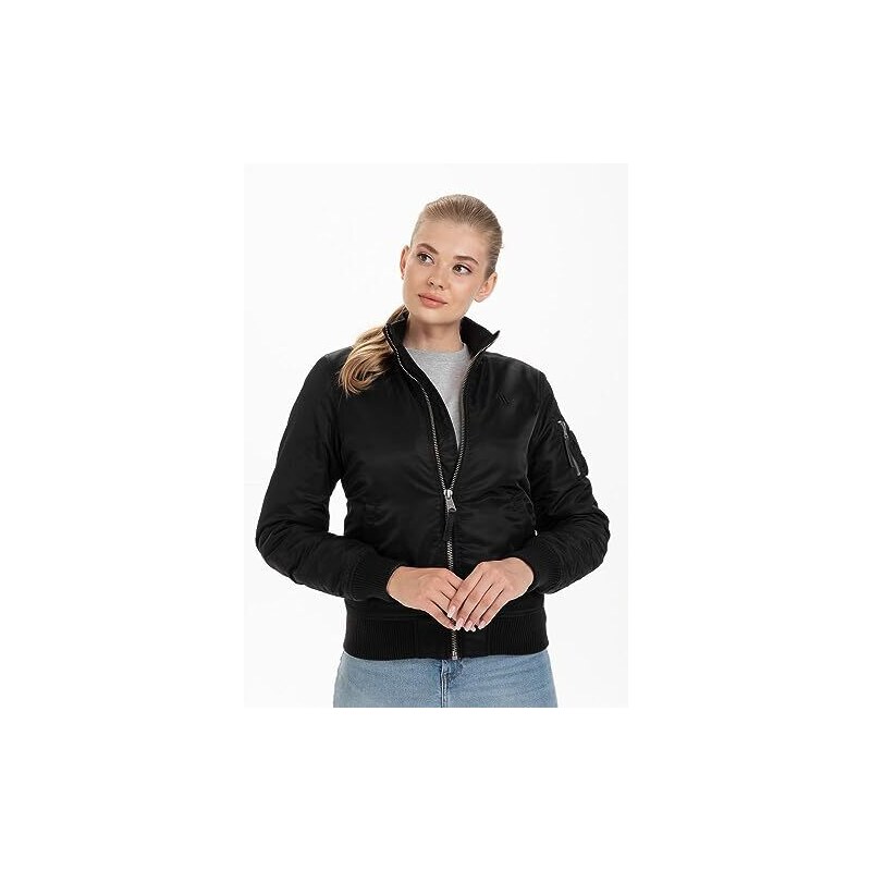 ATHL DPT. Giacca sportiva da donna in pile con colletto alto o cappuccio in colori alla moda per attività all'aria aperta, S
