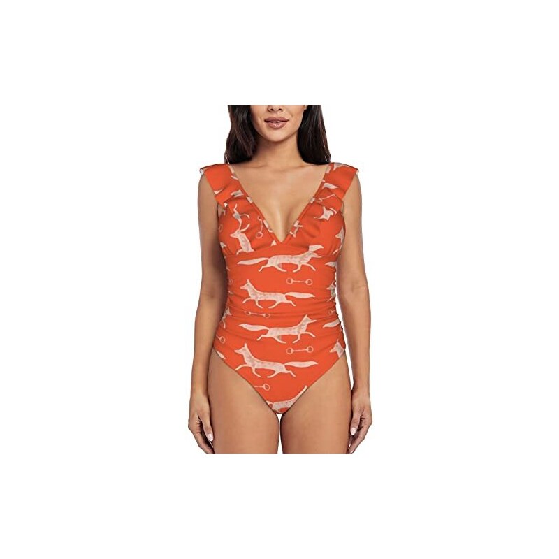 vacsAX The Deep Ocean - Costume da bagno intero da donna, monokini