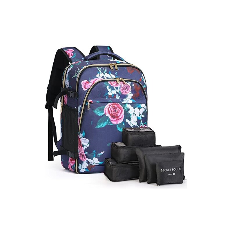 Zaino Donna Per Laptop Da 15 Pollici – Impermeabile, In Tessuto Oxford, Con Cinghie Imbottite E Finiture Opache, Per Viaggio E Lavoro - copertina